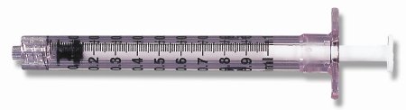 Syringe 1cc LL BD Luer-Lok™ 1 mL Blister Pack Luer Lock Tip Without Safety Tuberculin (100/BX 8BX/CS) by BD  ID 309628